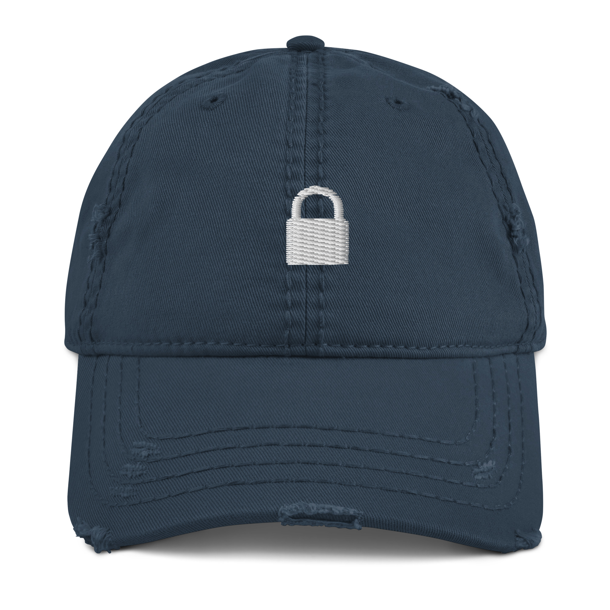 Lock City Clothes Distressed Dad Hat - Image 3