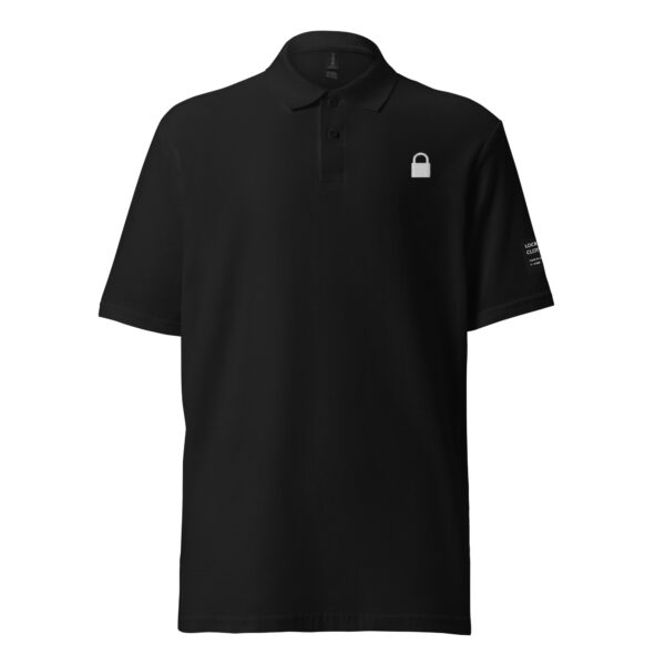 Black LCC Unisex pique polo shirt - Image 5