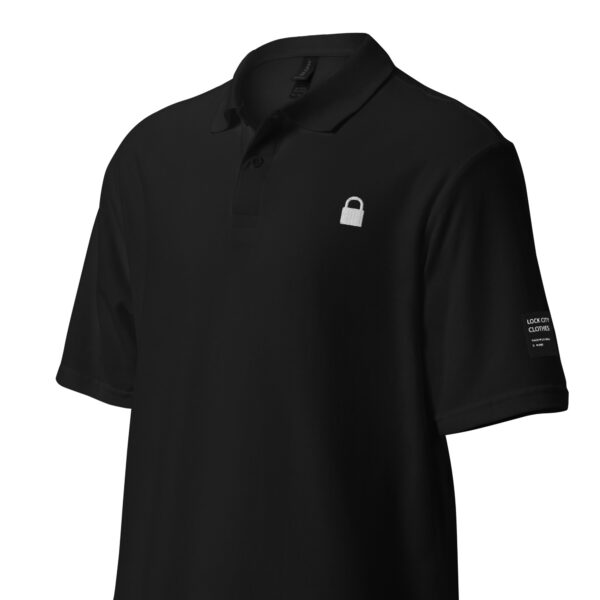 Black LCC Unisex pique polo shirt