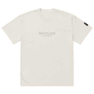 MICELIOS bone Oversized faded t-shirt