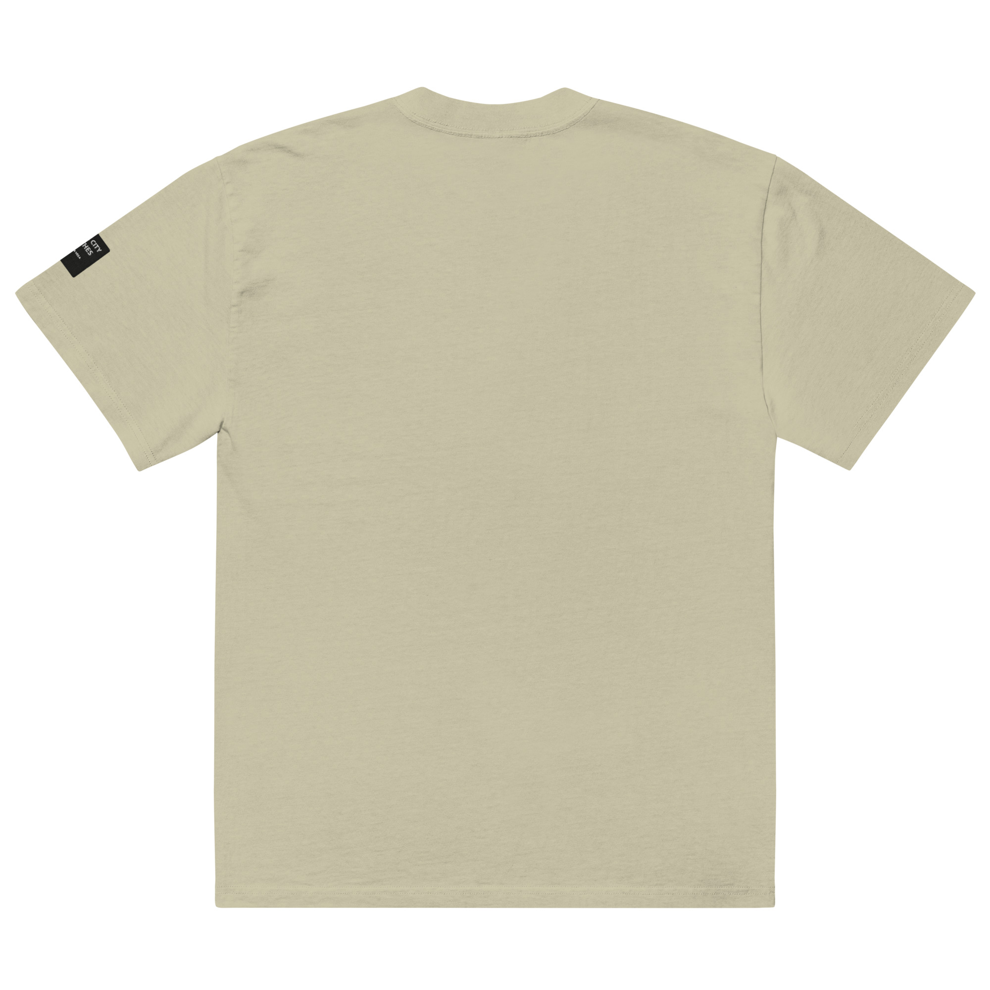 MICELIOS Sand Color Oversized faded t-shirt - Image 2