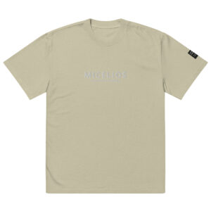 MICELIOS Sand Color Oversized faded t-shirt
