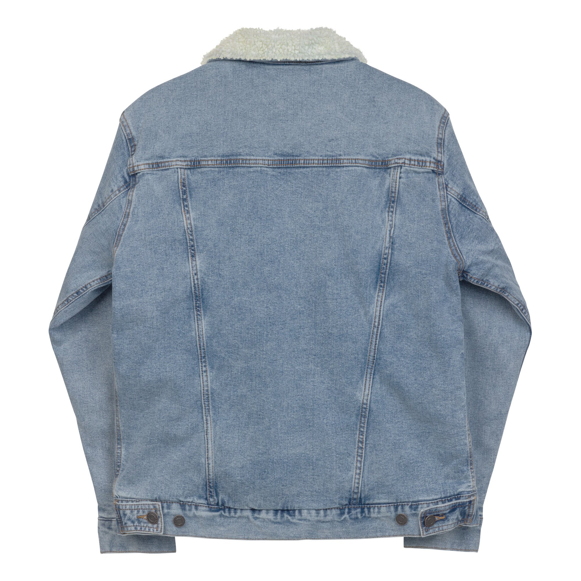 Lock City Clothes Unisex denim sherpa jacket - Image 2