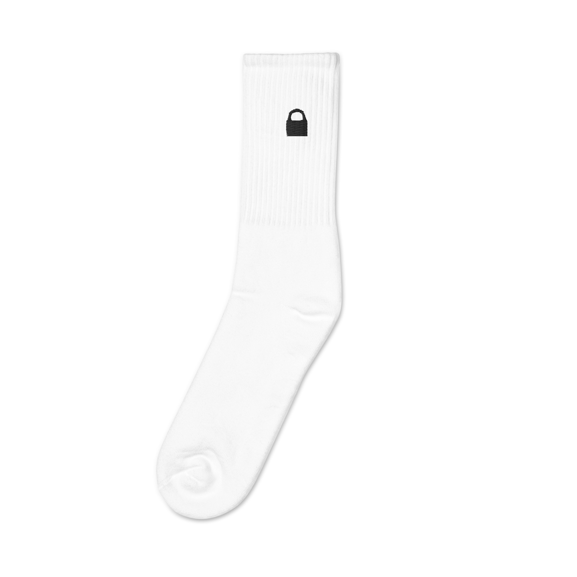 LCC white Embroidered socks - Image 4