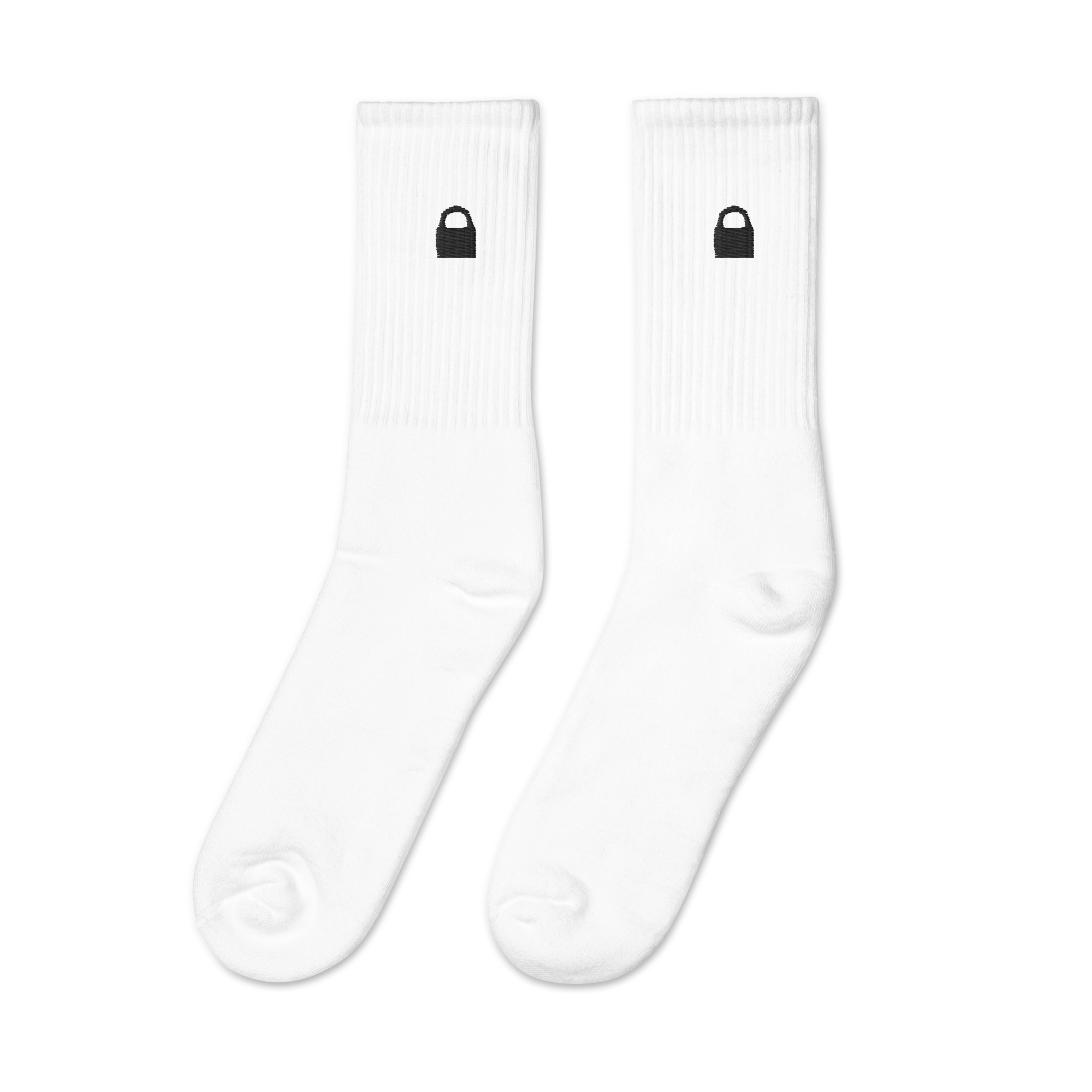 LCC white Embroidered socks