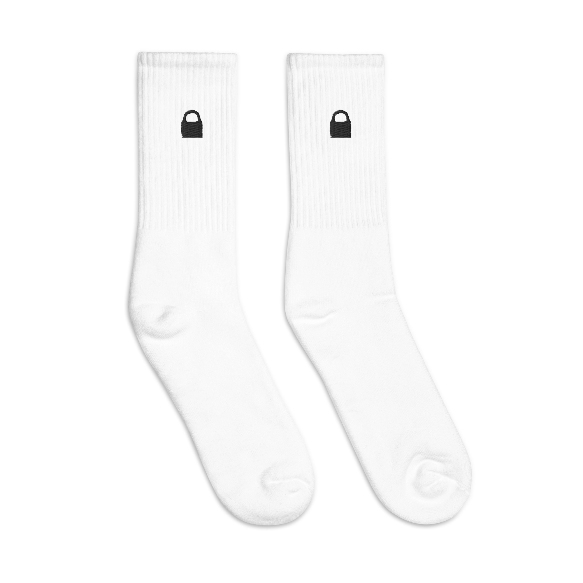 LCC white Embroidered socks - Image 3