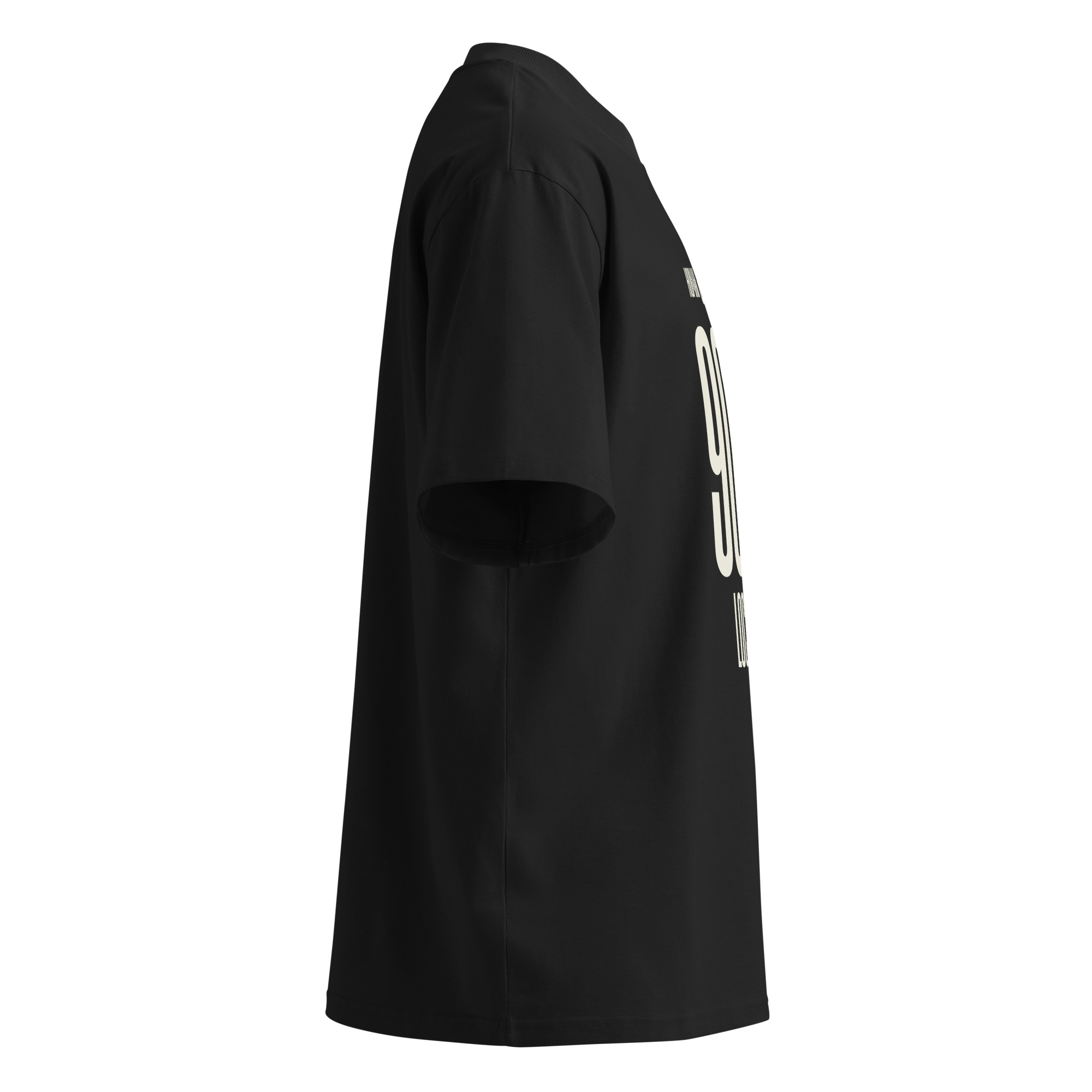 90's Unisex organic oversized high neck t-shirt - Image 3