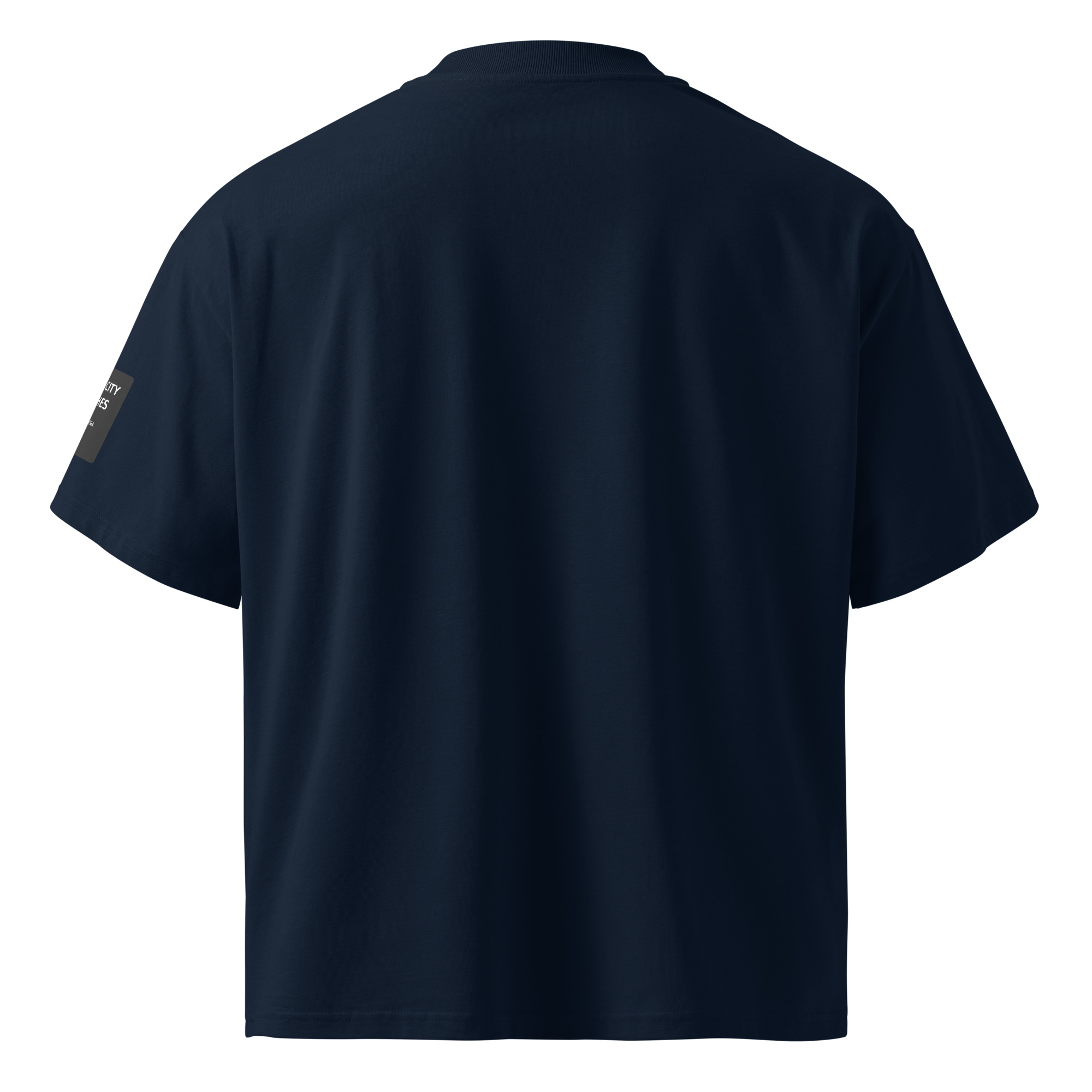 God did Unisex organic oversized high neck t-shirt - Image 2