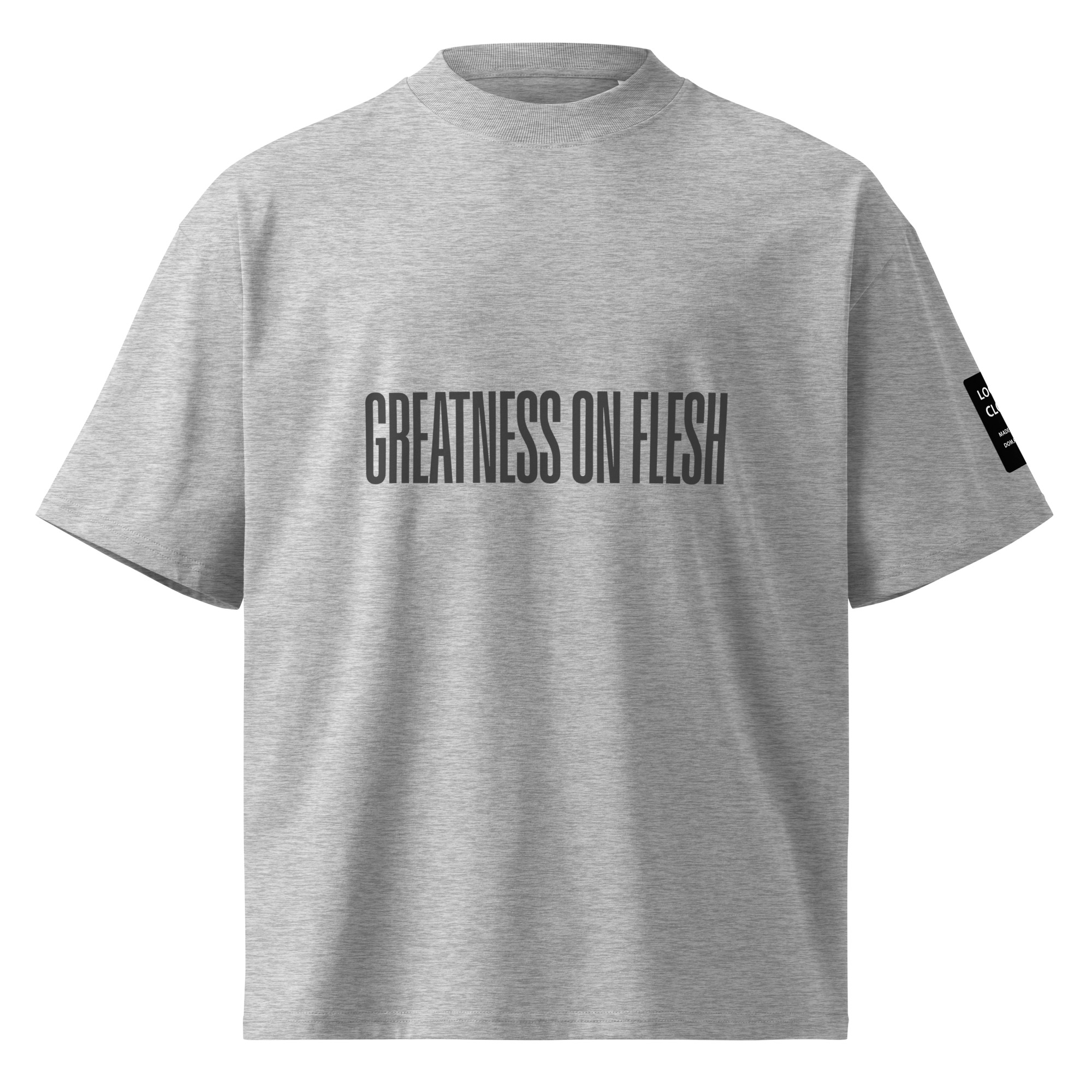 Greatness Unisex organic oversized high neck t-shirt